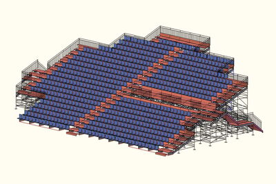 Bender bietet Planung, Herstellung, Vermietung und Verkauf von Tribünen, Bühnen und Stadien54